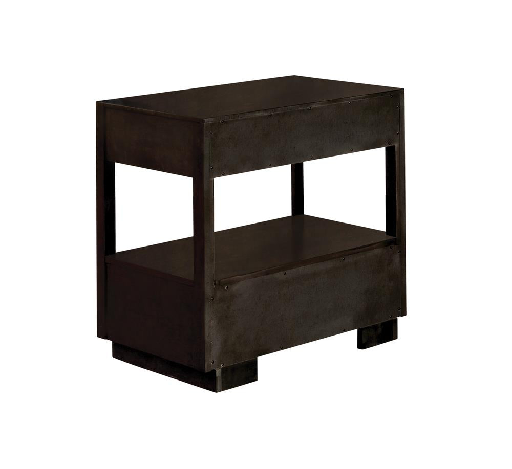 Durango 2-Drawer Nightstand Smoked Peppercorn - 223262 - Bien Home Furniture & Electronics