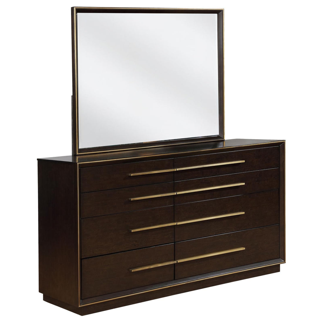 Durango 8-drawer Dresser with Mirror Smoked Peppercorn - 223263M - Bien Home Furniture & Electronics
