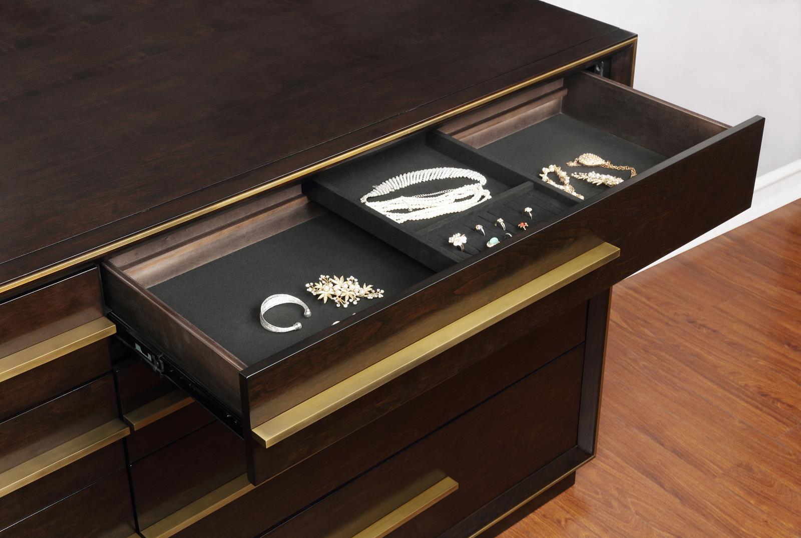 Durango 8-drawer Dresser with Mirror Smoked Peppercorn - 223263M - Bien Home Furniture & Electronics