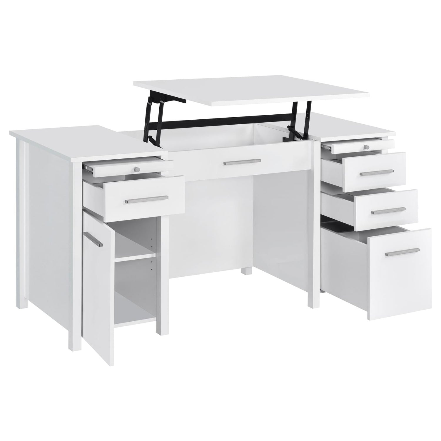 Dylan 4-Drawer Lift Top Office Desk - 801573 - Bien Home Furniture & Electronics