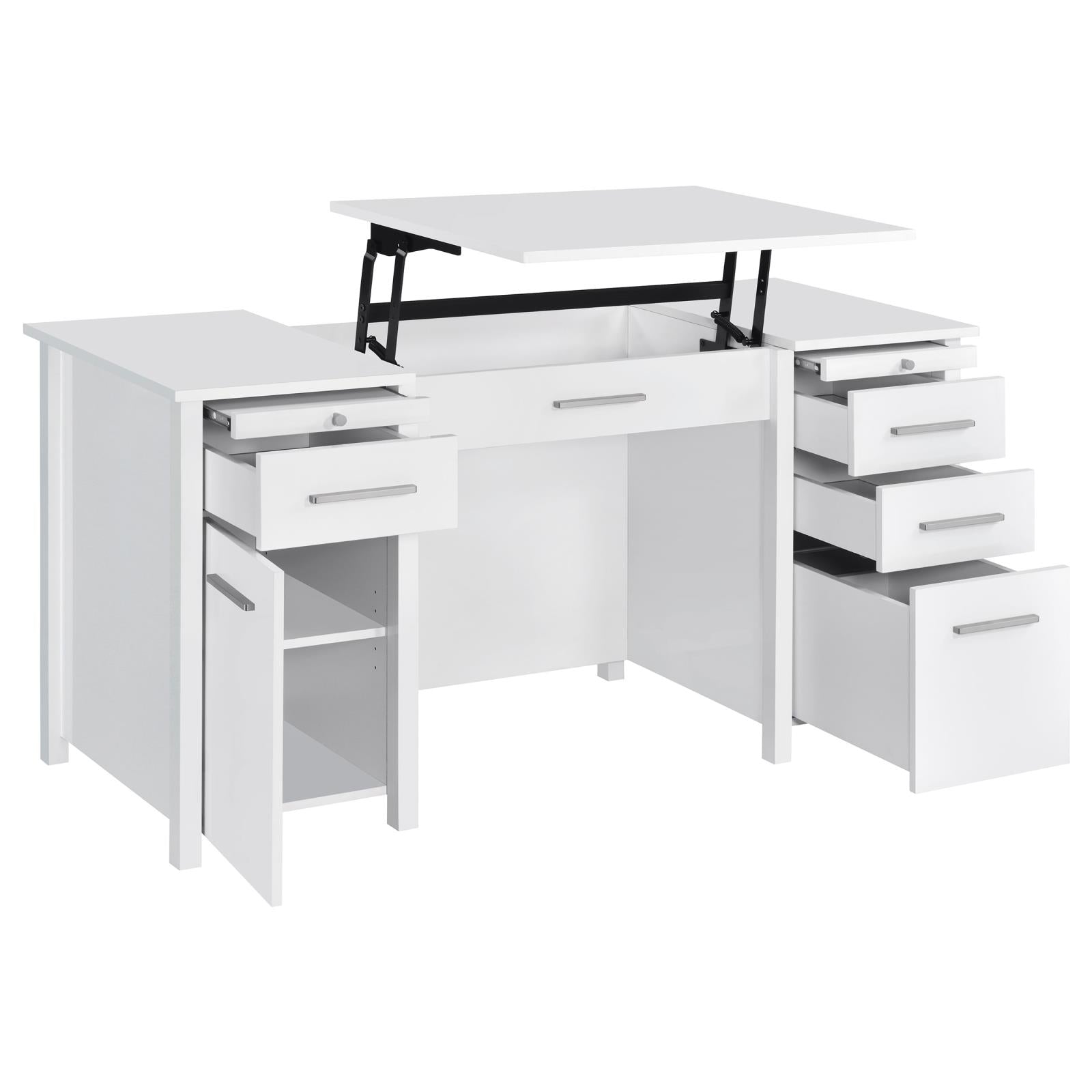 Dylan 4-Drawer Lift Top Office Desk - 801573 - Bien Home Furniture &amp; Electronics