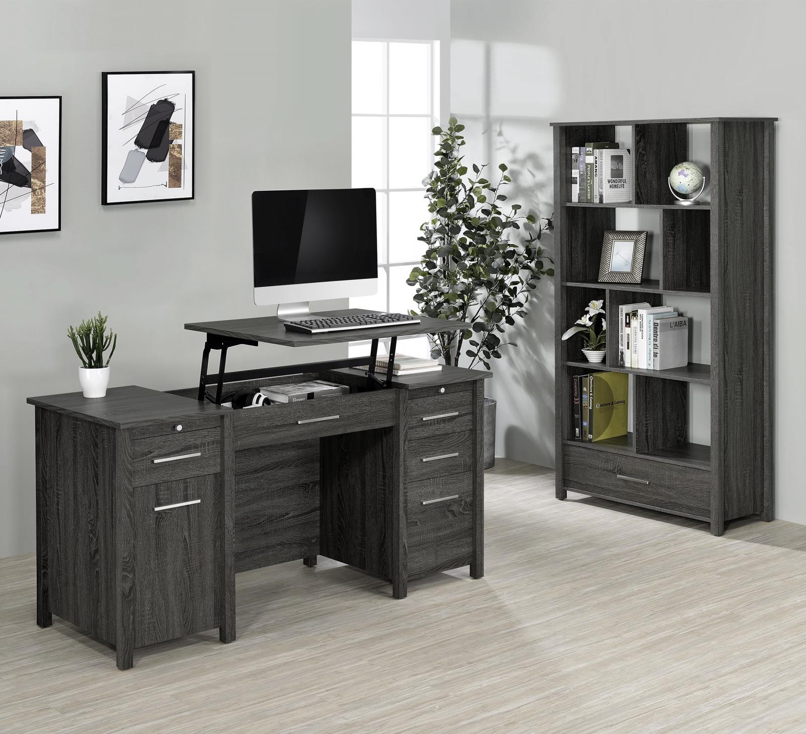 Dylan 4-Drawer Lift Top Office Desk - 801576 - Bien Home Furniture &amp; Electronics