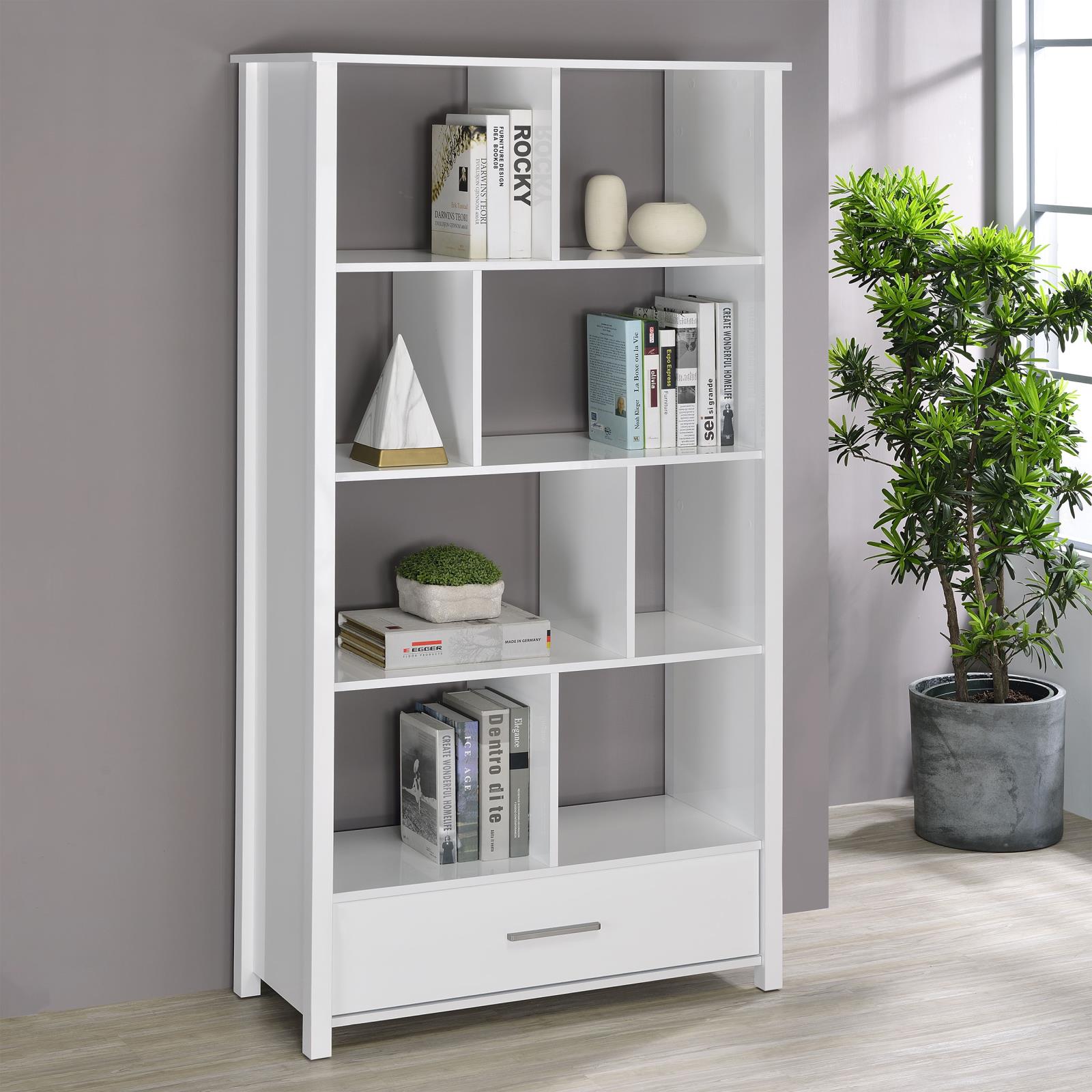 Dylan Rectangular 8-Shelf Bookcase - 801574 - Bien Home Furniture &amp; Electronics