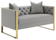 Eastbrook Tufted Back Loveseat Gray - 509112 - Bien Home Furniture & Electronics