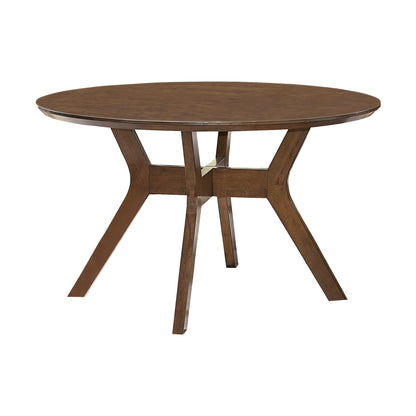 Edam Brown Round Dining Table - 5492-52 - Bien Home Furniture &amp; Electronics
