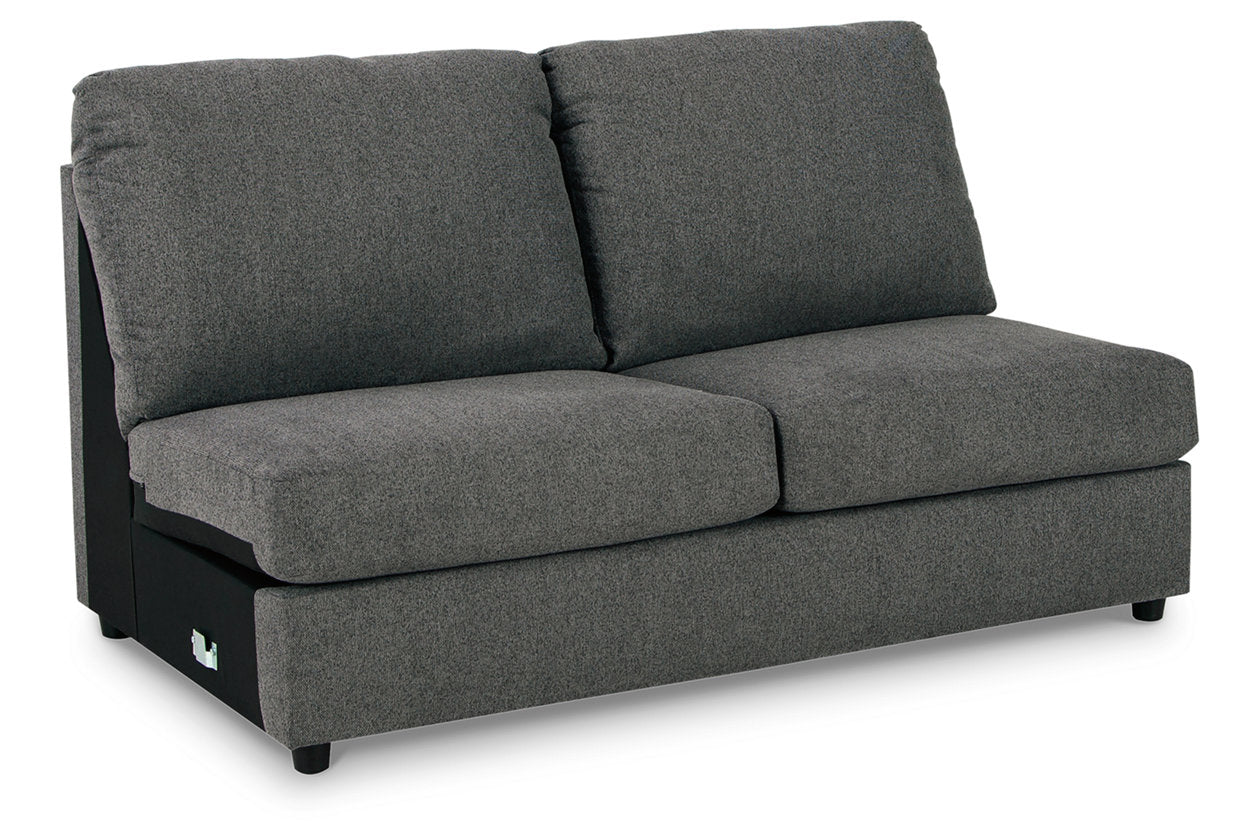 Edenfield Charcoal Armless Loveseat - 2900334 - Bien Home Furniture & Electronics