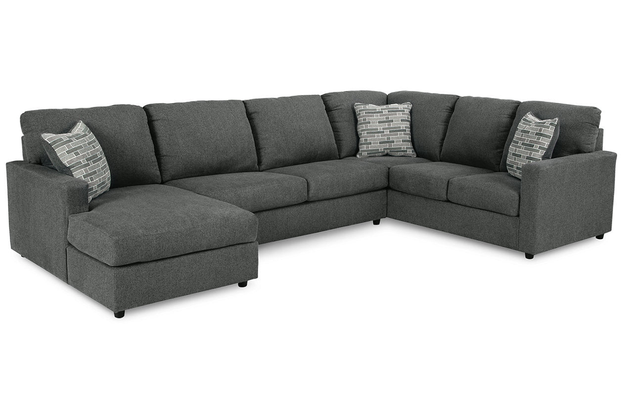 Edenfield Charcoal LAF Sectional - SET | 2900316 | 2900334 | 2900349 | 2900308 - Bien Home Furniture & Electronics