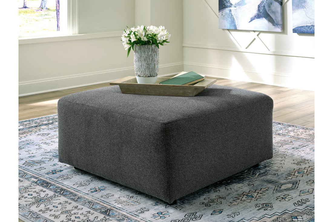 Edenfield Charcoal Oversized Accent Ottoman - 2900308 - Bien Home Furniture &amp; Electronics