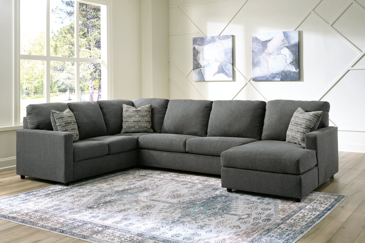 Edenfield Charcoal RAF Sectional - SET | 2900317 | 2900334 | 2900348 | 2900308 - Bien Home Furniture & Electronics