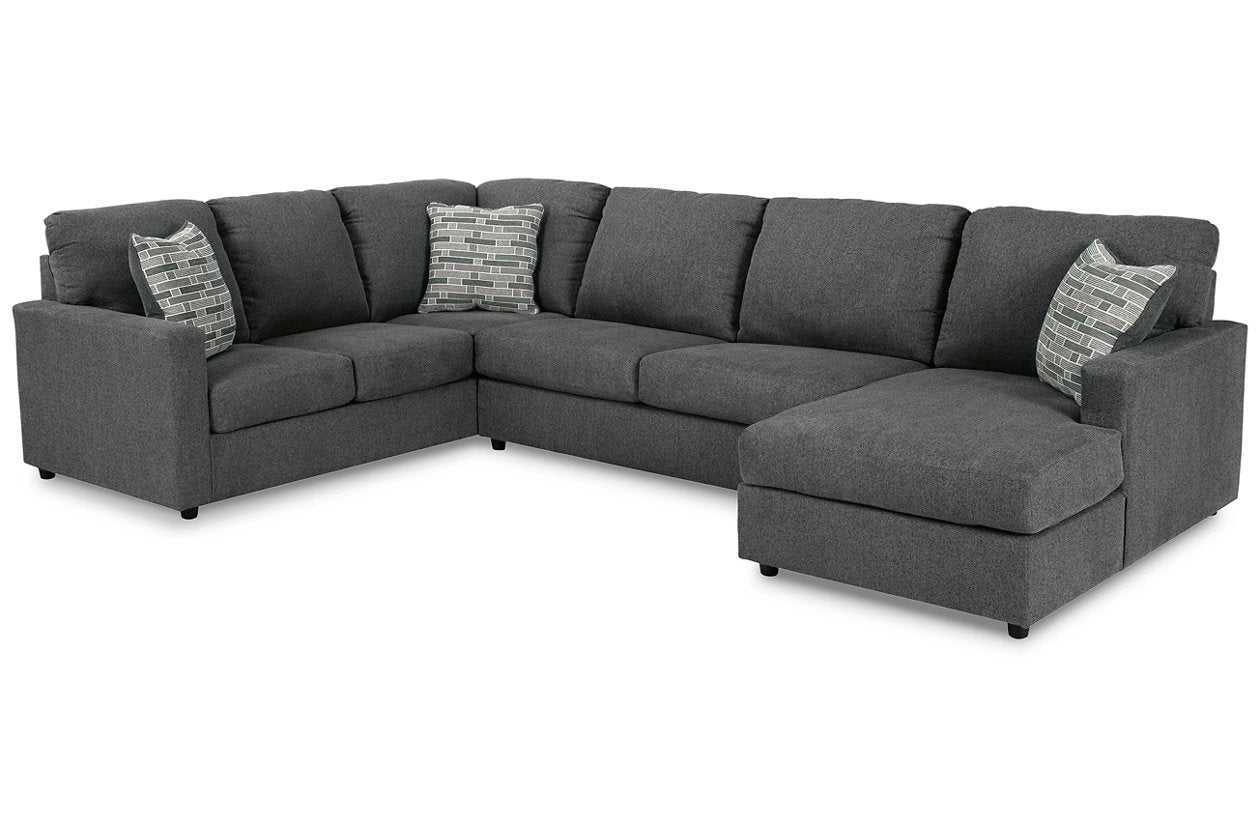 Edenfield Charcoal RAF Sectional - SET | 2900317 | 2900334 | 2900348 | 2900308 - Bien Home Furniture & Electronics