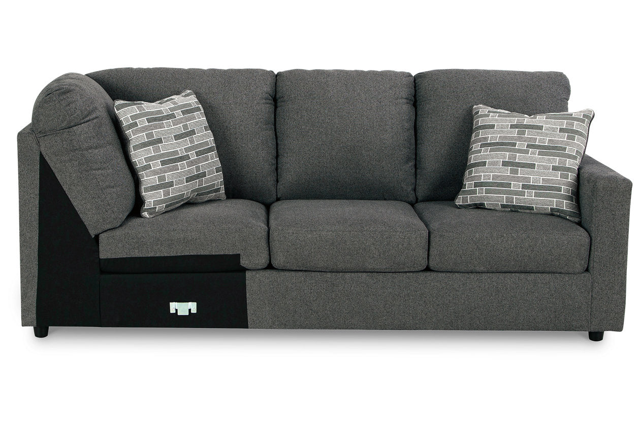 Edenfield Charcoal Right-Arm Facing Sofa with Corner Wedge - 2900349 - Bien Home Furniture & Electronics