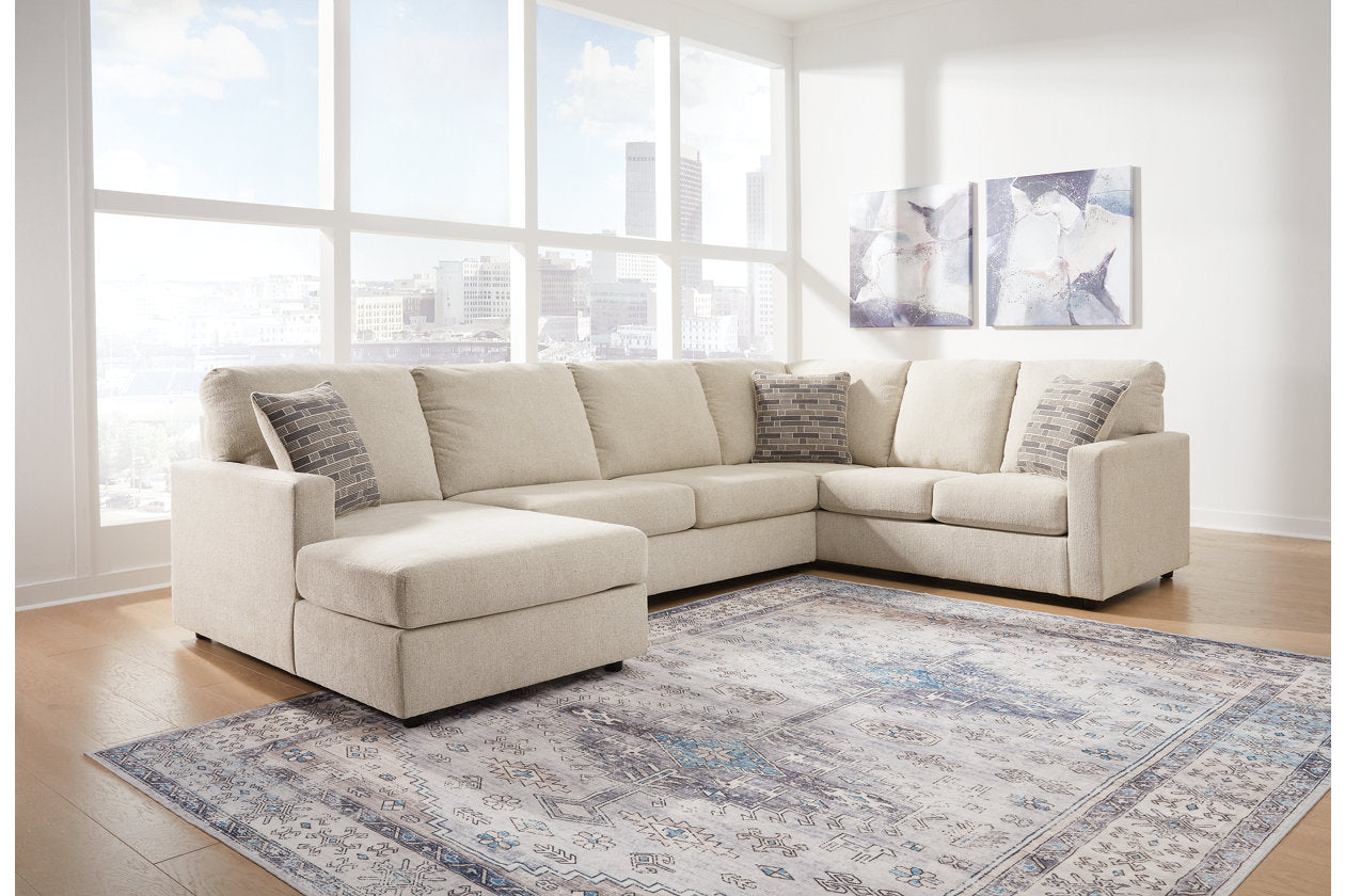 Edenfield Linen LAF Sectional - SET | 2900416 | 2900434 | 2900449 | 2900408 - Bien Home Furniture & Electronics