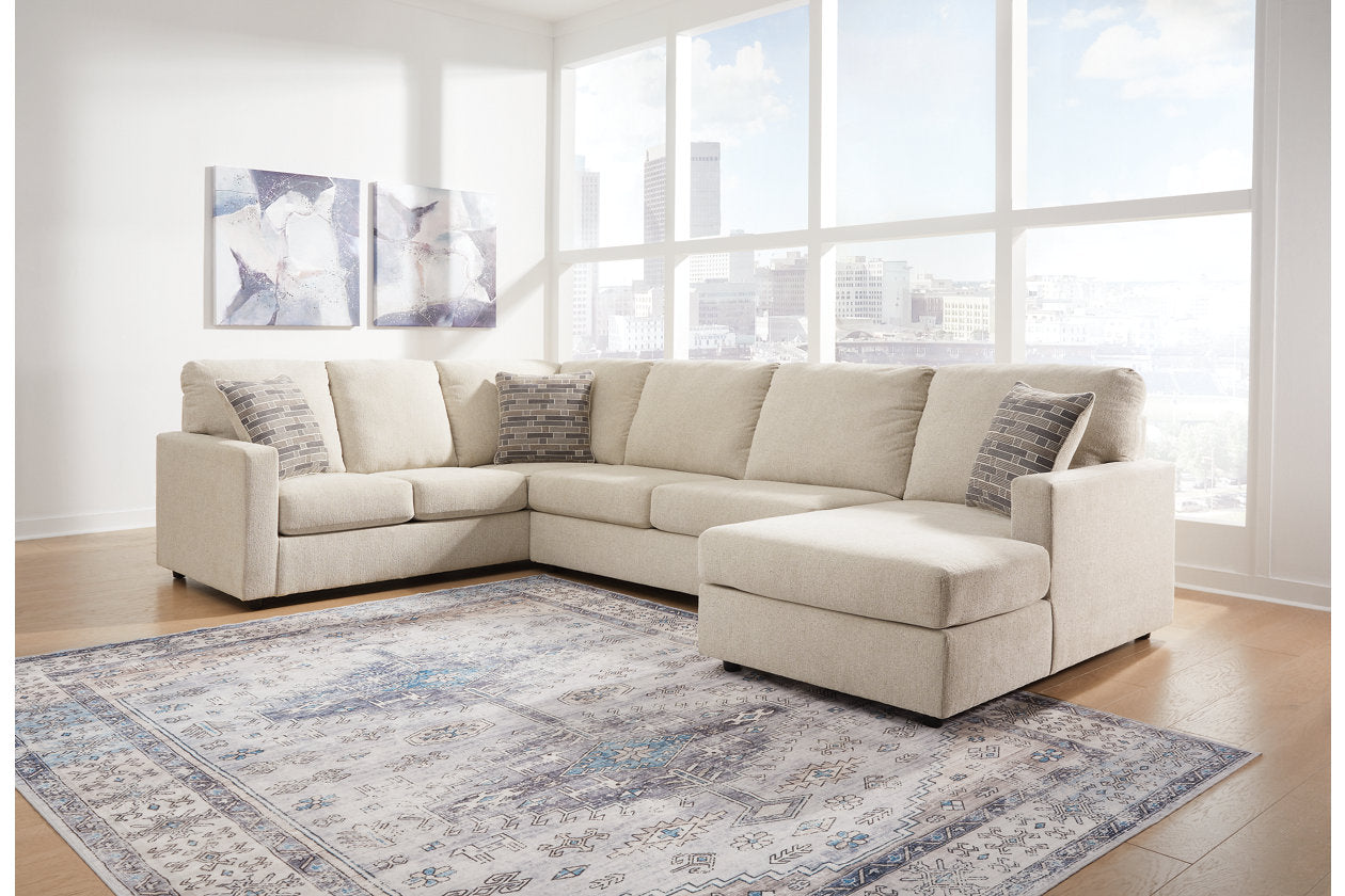 Edenfield Linen RAF Sectional - SET | 2900417 | 2900434 | 2900448 | 2900408 - Bien Home Furniture & Electronics