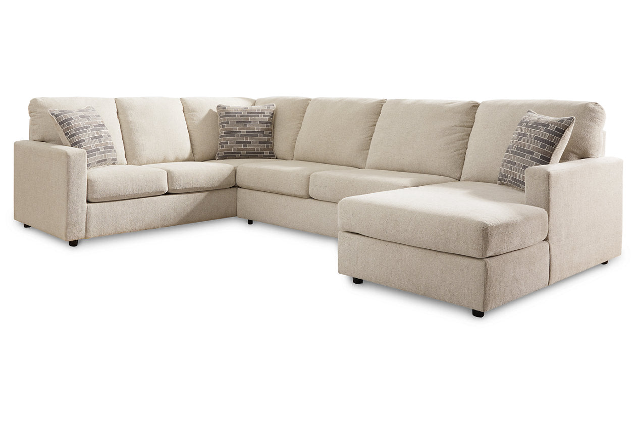 Edenfield Linen RAF Sectional - SET | 2900417 | 2900434 | 2900448 | 2900408 - Bien Home Furniture & Electronics