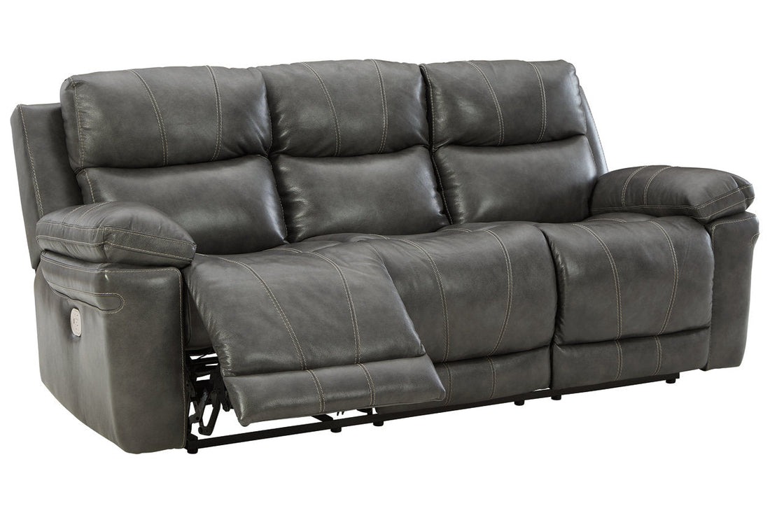 Edmar Charcoal Power Reclining Sofa - U6480615 - Bien Home Furniture &amp; Electronics