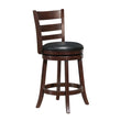 Edmond Dark Cherry Swivel Counter Height Chair - 1144E-24S - Bien Home Furniture & Electronics