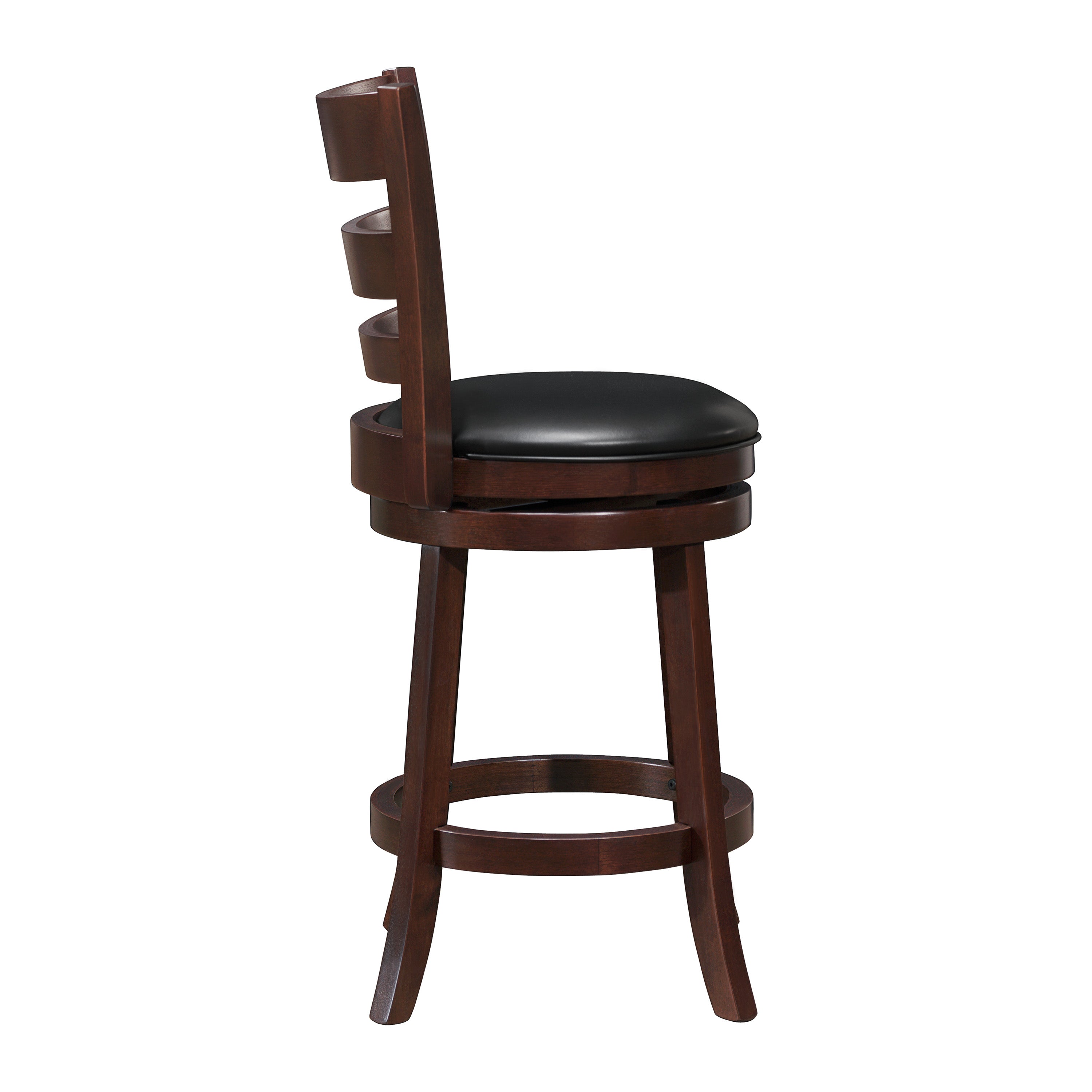 Edmond Dark Cherry Swivel Counter Height Chair - 1144E-24S - Bien Home Furniture & Electronics