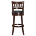 Edmond Dark Cherry Swivel Pub Height Chair - 1140E-29S - Bien Home Furniture & Electronics