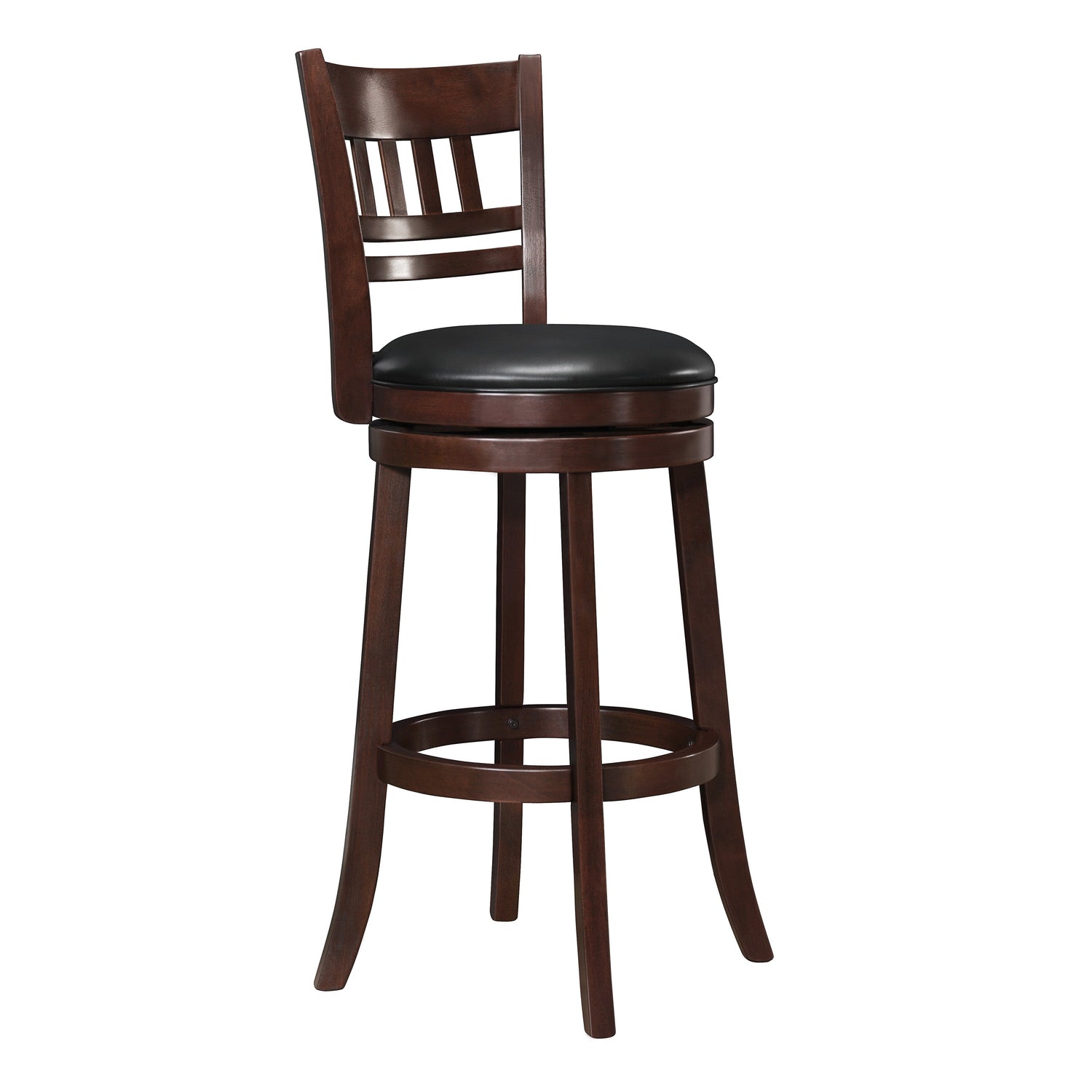 Edmond Dark Cherry Swivel Pub Height Chair - 1140E-29S - Bien Home Furniture &amp; Electronics