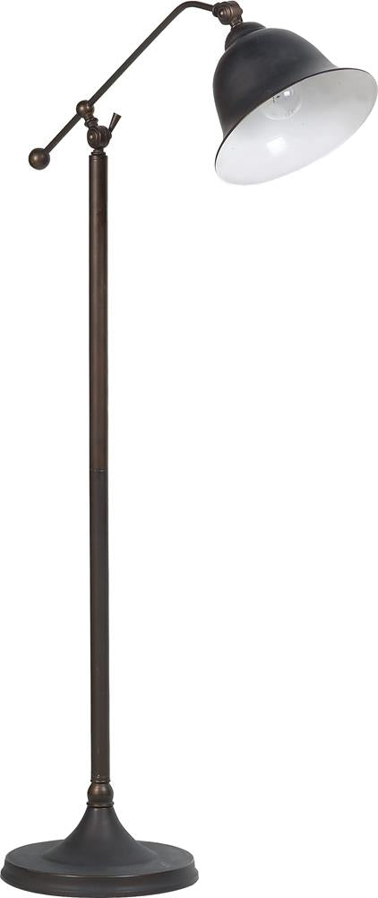 Eduardo Bell Shade Floor Lamp Dark Bronze - 901231 - Bien Home Furniture & Electronics