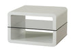 Elana Square 2-Shelf End Table Glossy White - 703267 - Bien Home Furniture & Electronics