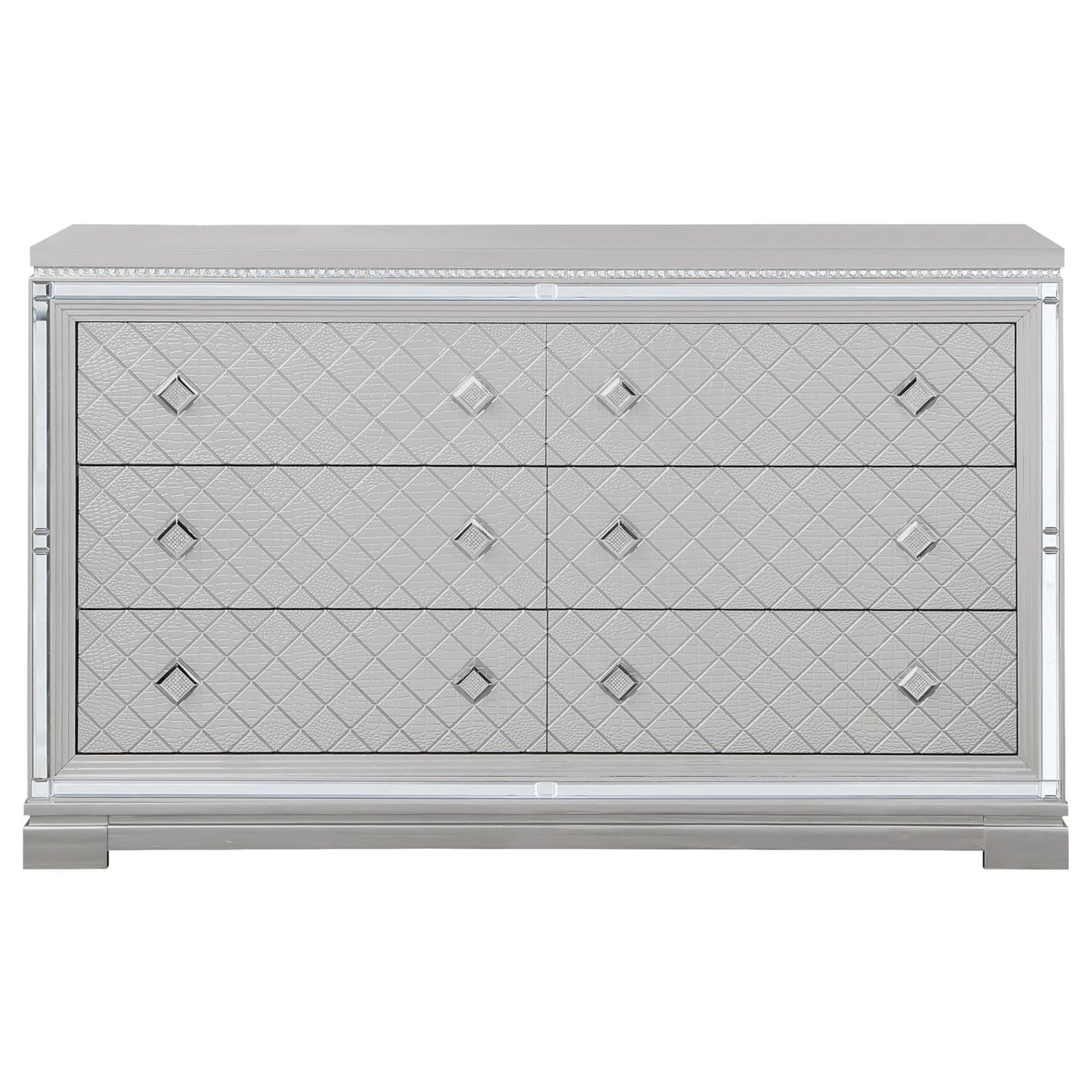 Eleanor Metallic Rectangular 6-Drawer Dresser - 223463 - Bien Home Furniture &amp; Electronics