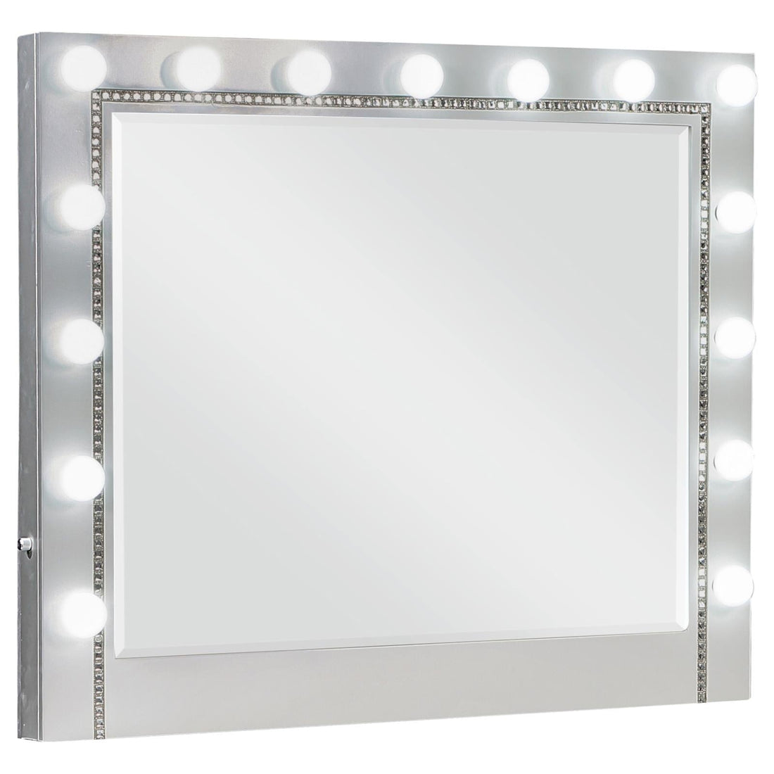Eleanor Metallic Rectangular Mirror with Light - 223464 - Bien Home Furniture &amp; Electronics