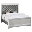 Eleanor Upholstered Tufted Bed Metallic - 223461KW - Bien Home Furniture & Electronics