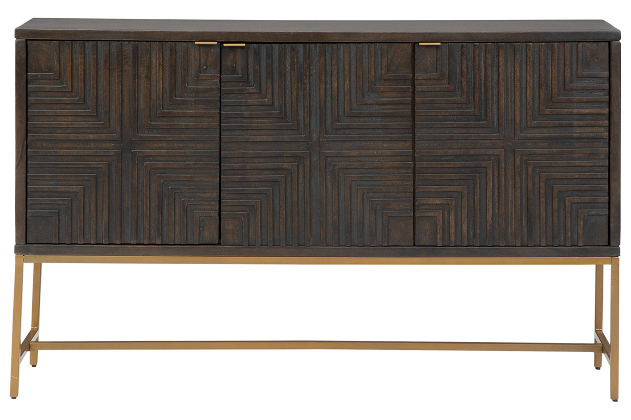 Elinmore Brown/Gold Finish Accent Cabinet - A4000316 - Bien Home Furniture & Electronics