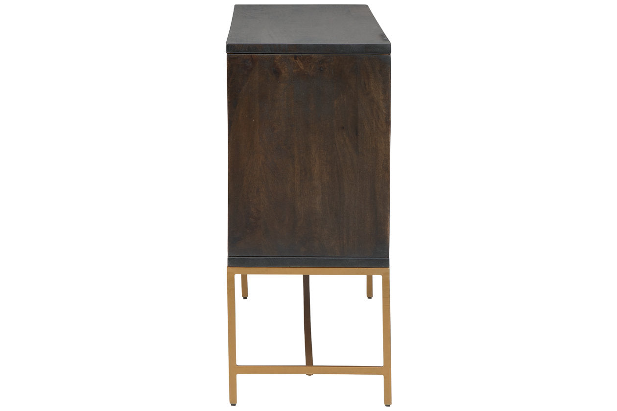 Elinmore Brown/Gold Finish Accent Cabinet - A4000316 - Bien Home Furniture & Electronics
