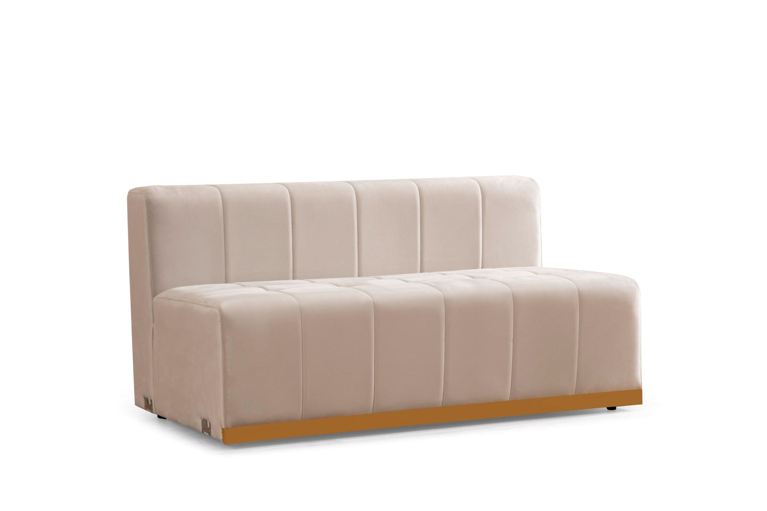 Elisha Ivory Velvet Double Chaise Sectional - ELISHAIVORY-SEC - Bien Home Furniture & Electronics