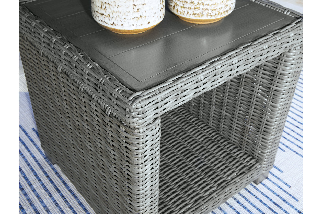 Elite Park Gray Outdoor End Table - P518-702 - Bien Home Furniture & Electronics