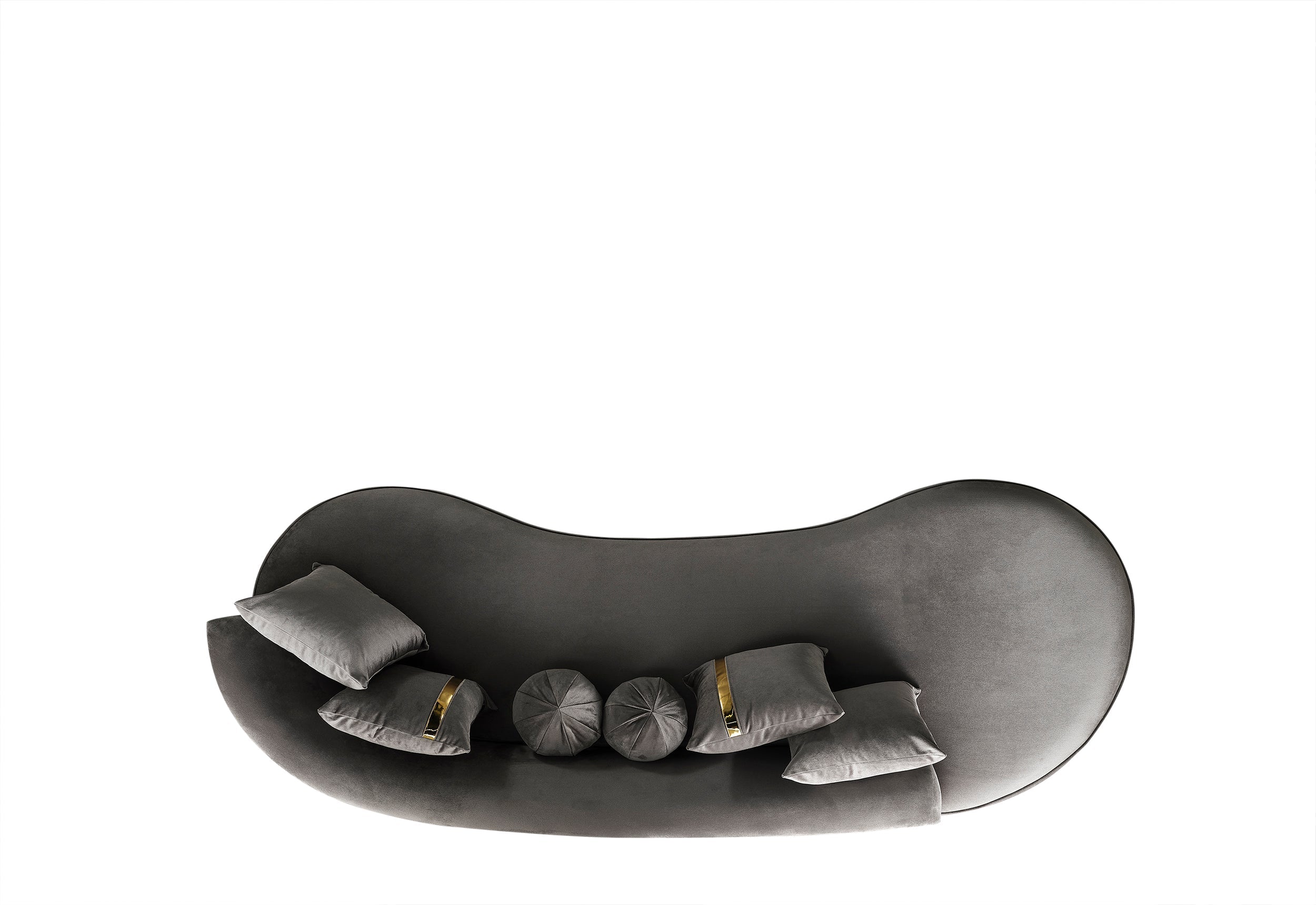 Ella Gray Velvet Chaise Lounge - ELLAGRAY-CH - Bien Home Furniture & Electronics