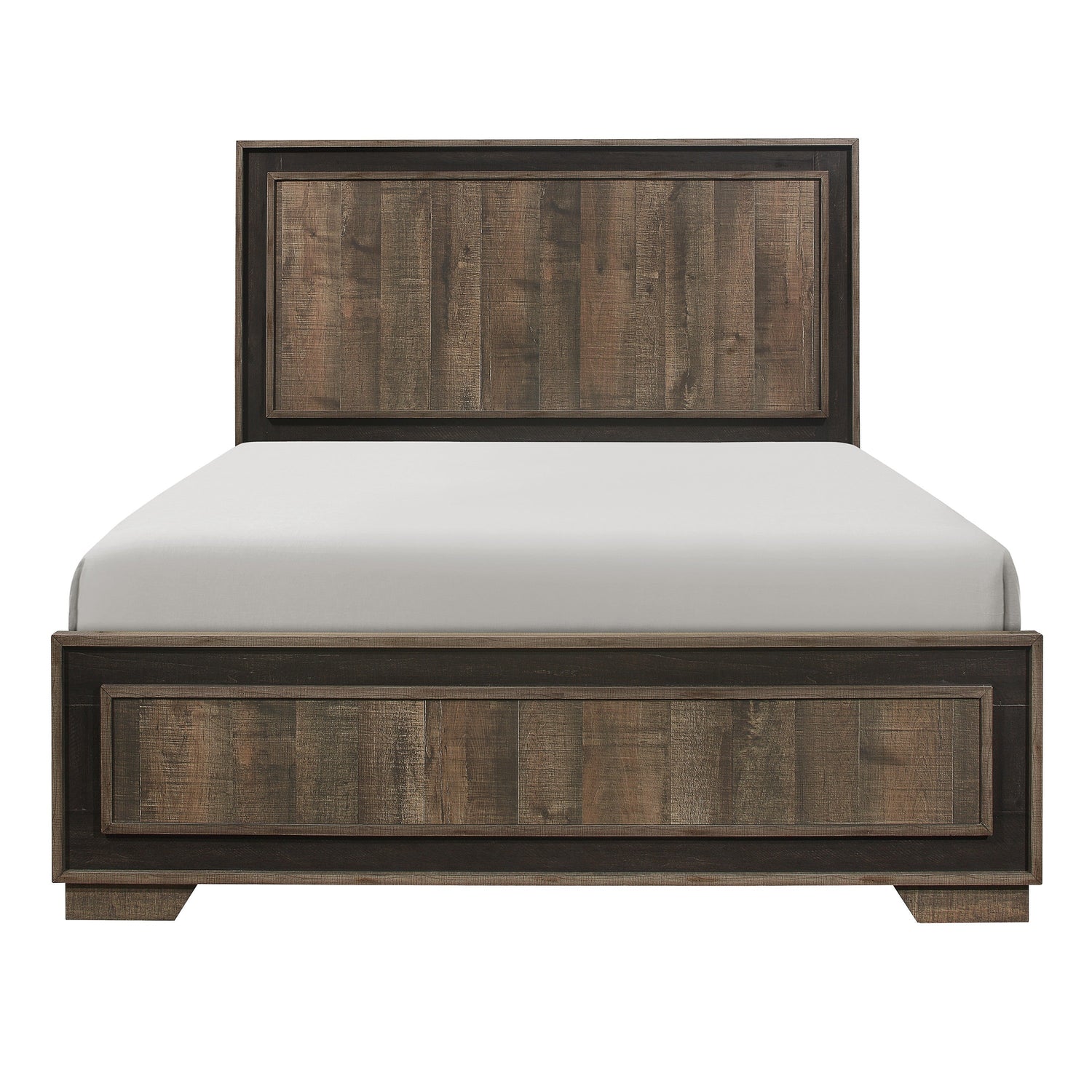 Ellendale Authentic Mahogany Queen Panel Bed - SET | 1695-1 | 1695-3 - Bien Home Furniture & Electronics