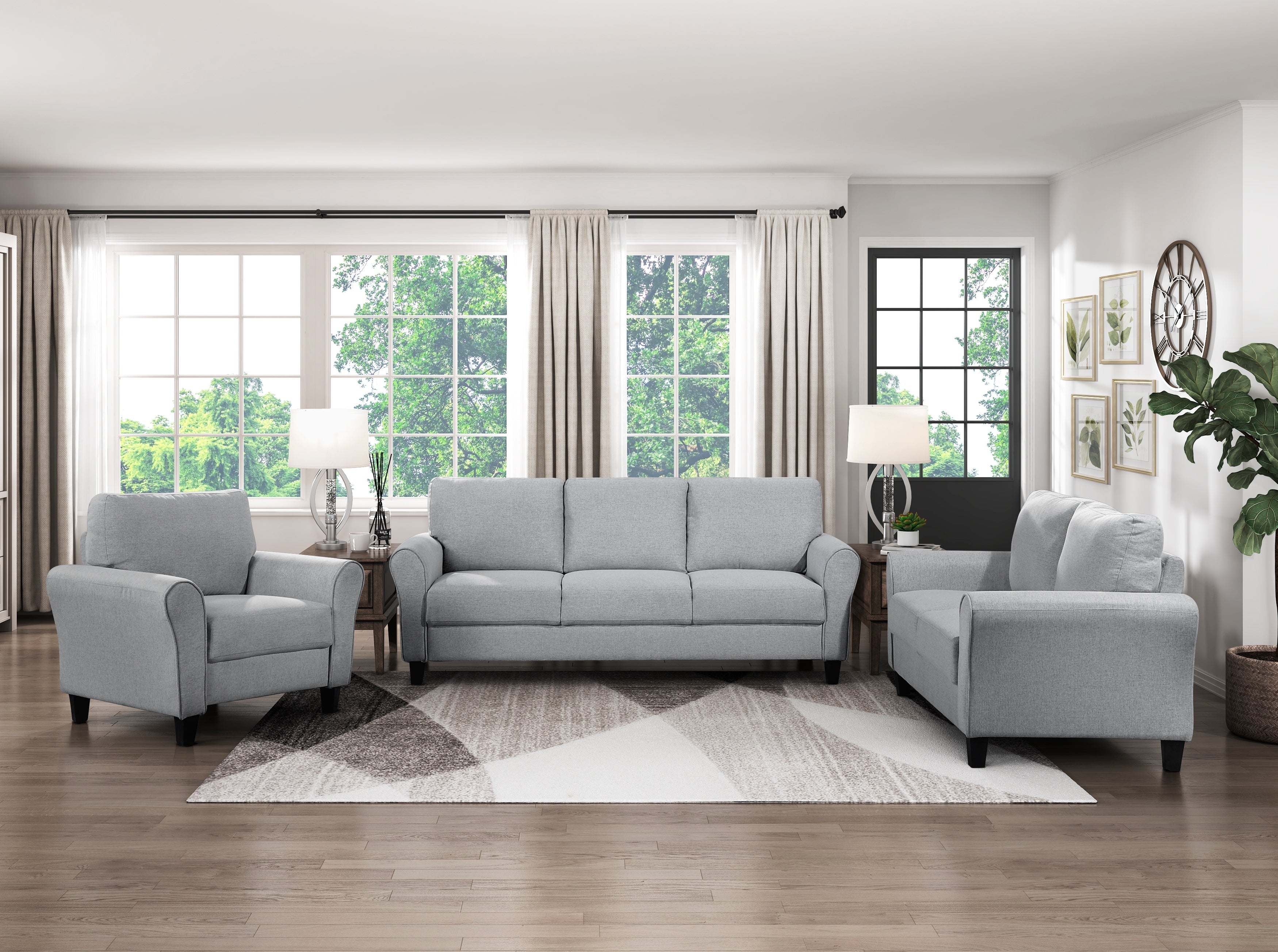 Ellery Dark Gray Chair - 9209DG-1 - Bien Home Furniture & Electronics