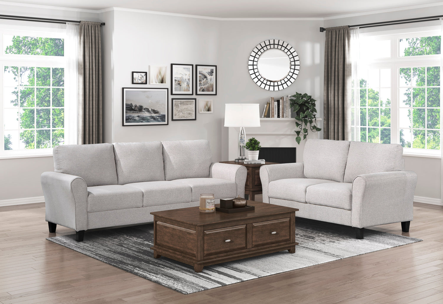 Ellery Sand Loveseat - 9209SN-2 - Bien Home Furniture & Electronics