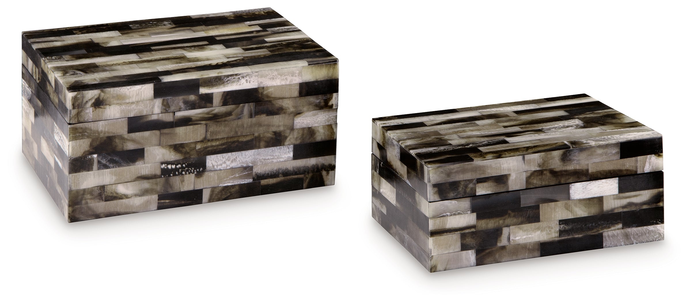 Ellford Black/Brown/Cream Box, Set of 2 - A2000596 - Bien Home Furniture & Electronics