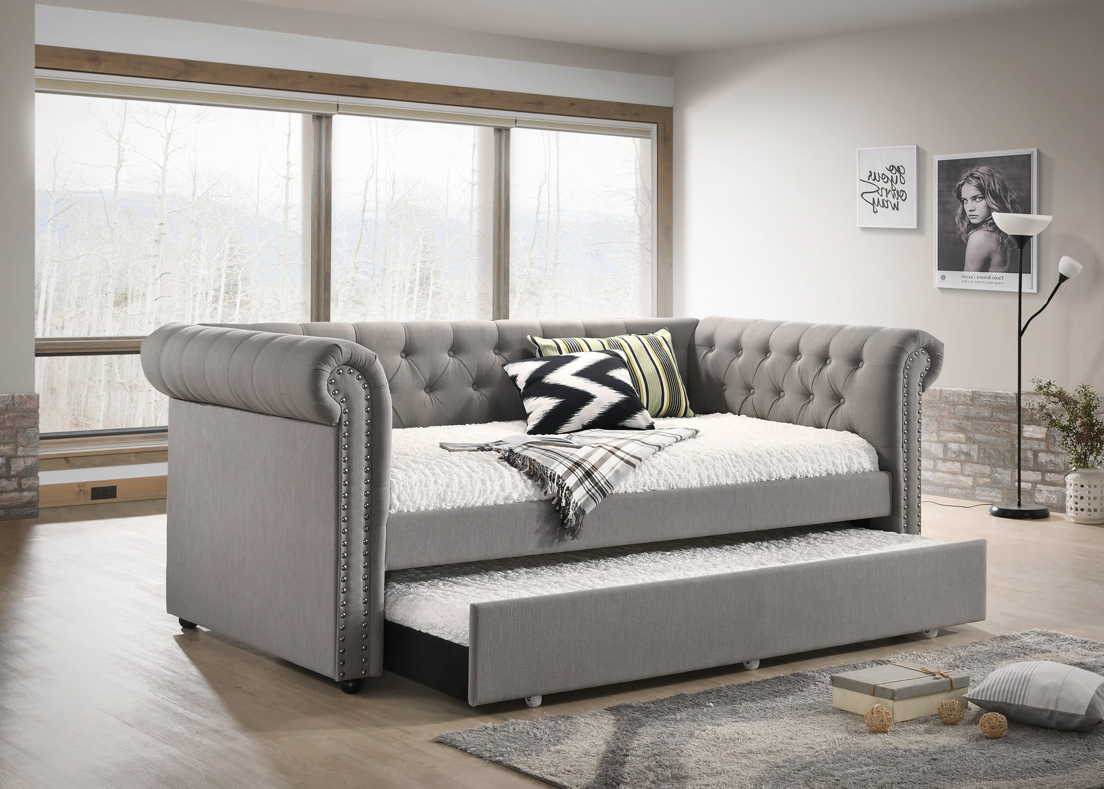 Ellie Gray Twin Daybed - SET | 5332DV-ARM | 5332DV-BACK - Bien Home Furniture &amp; Electronics