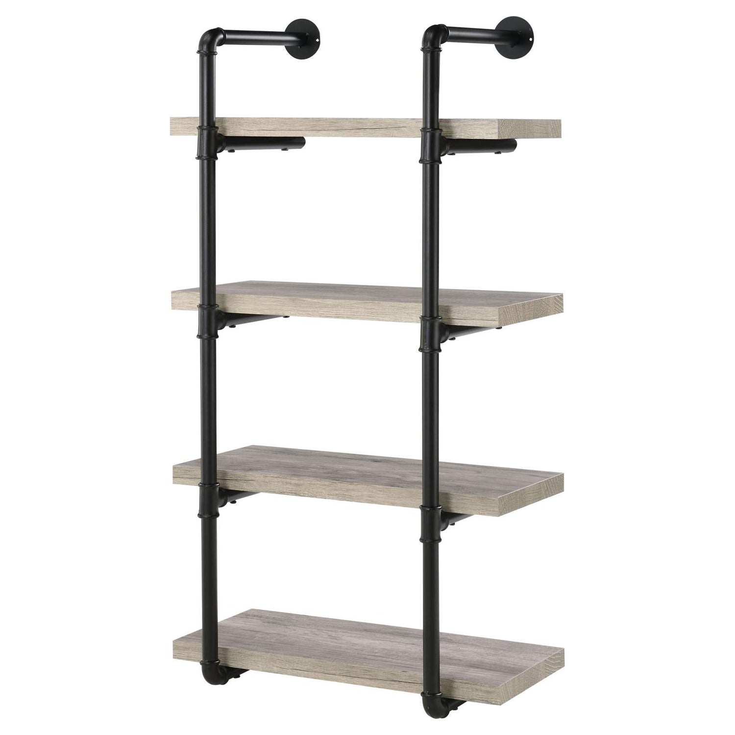 Elmcrest 24-inch Wall Shelf Black/Gray Driftwood - 804416 - Bien Home Furniture & Electronics