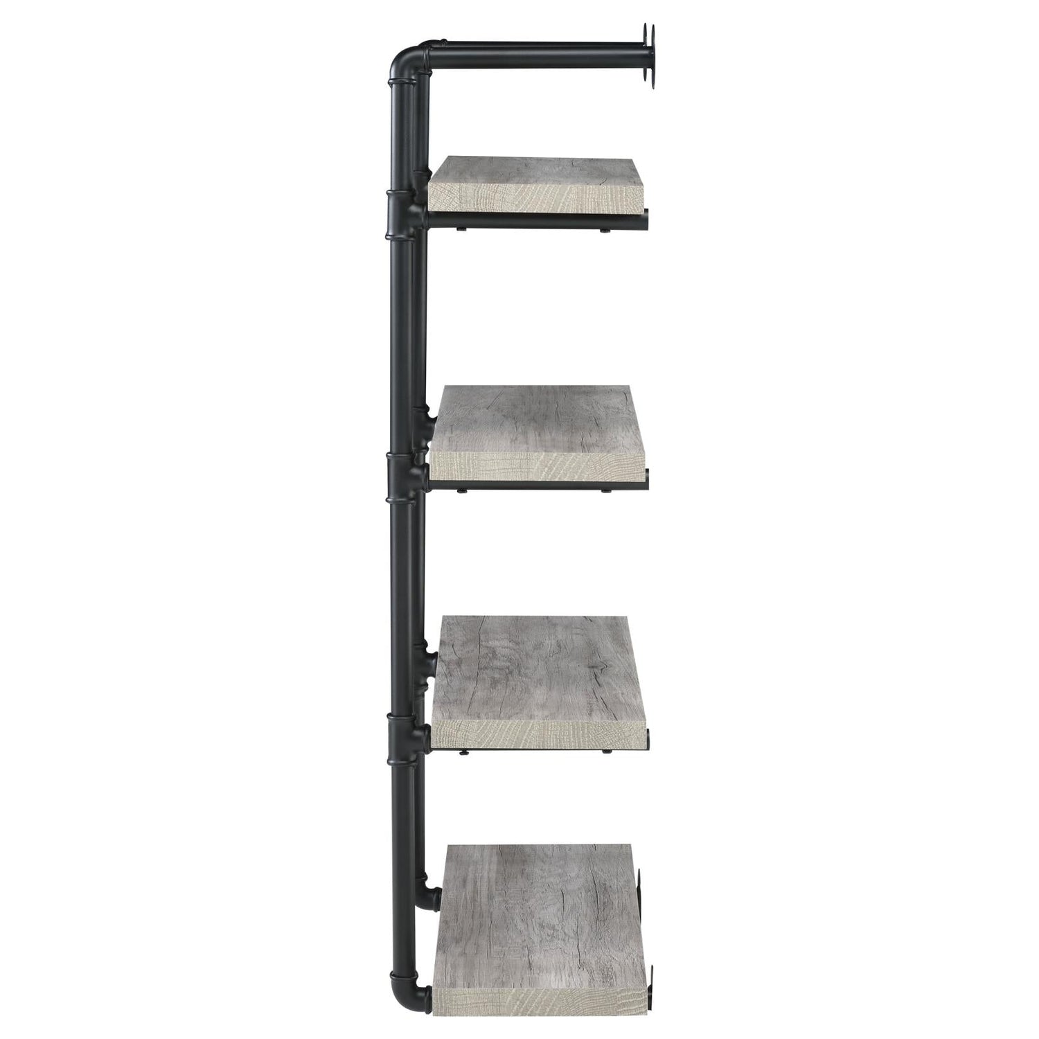 Elmcrest 24-inch Wall Shelf Black/Gray Driftwood - 804416 - Bien Home Furniture & Electronics