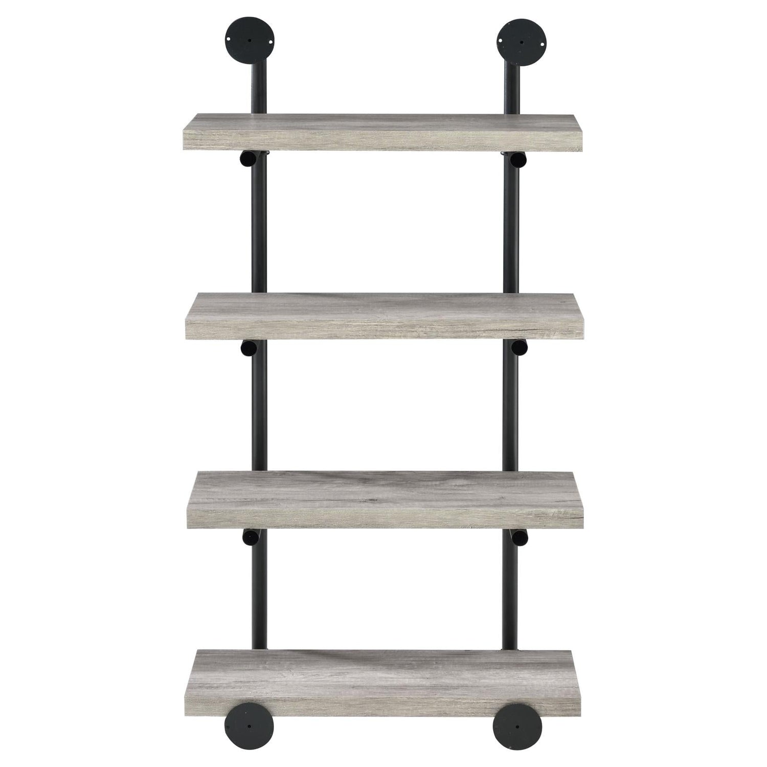 Elmcrest 24-inch Wall Shelf Black/Gray Driftwood - 804416 - Bien Home Furniture & Electronics