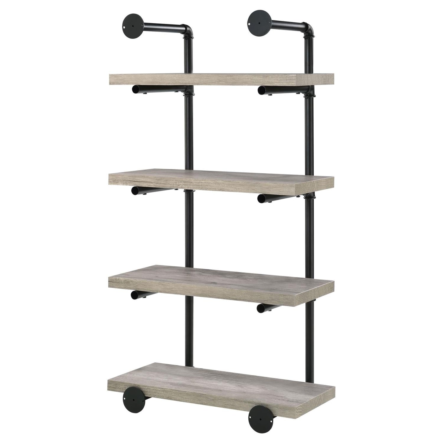 Elmcrest 24-inch Wall Shelf Black/Gray Driftwood - 804416 - Bien Home Furniture & Electronics