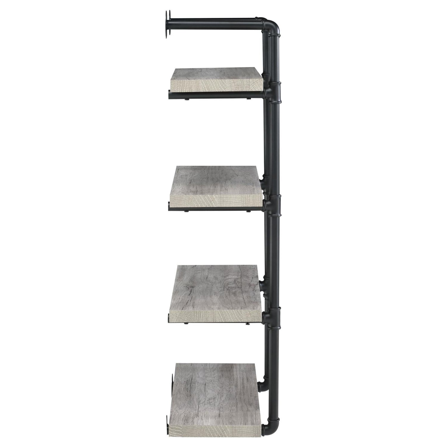 Elmcrest 24-inch Wall Shelf Black/Gray Driftwood - 804416 - Bien Home Furniture & Electronics