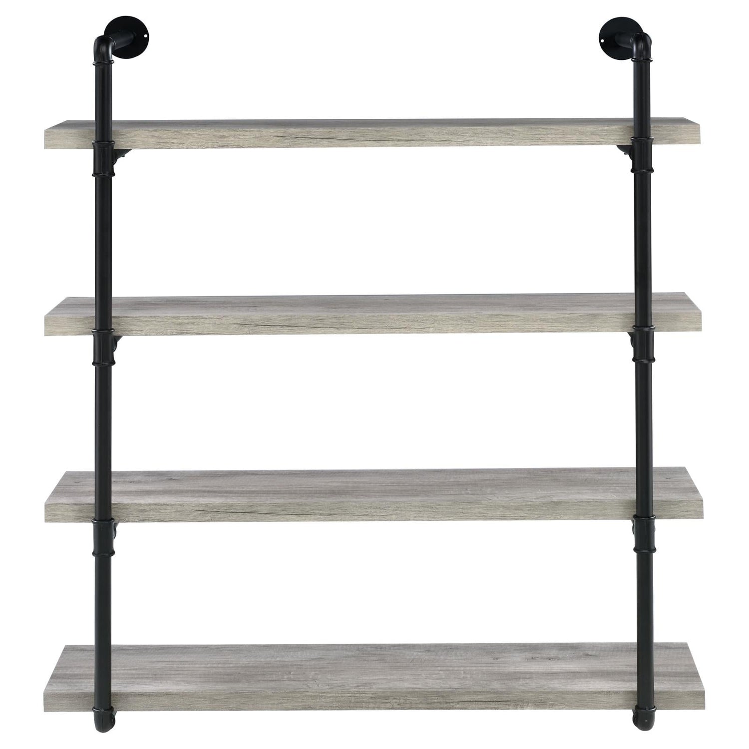 Elmcrest 40-inch Wall Shelf Black/Gray Driftwood - 804427 - Bien Home Furniture & Electronics