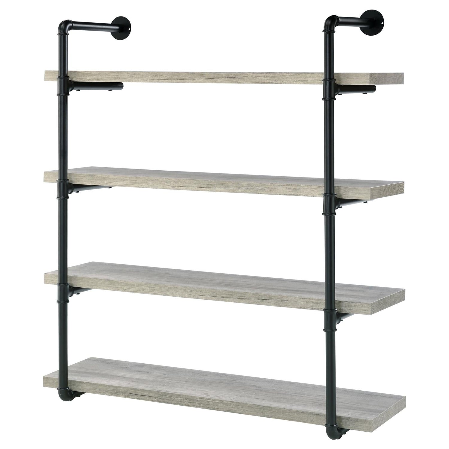 Elmcrest 40-inch Wall Shelf Black/Gray Driftwood - 804427 - Bien Home Furniture & Electronics