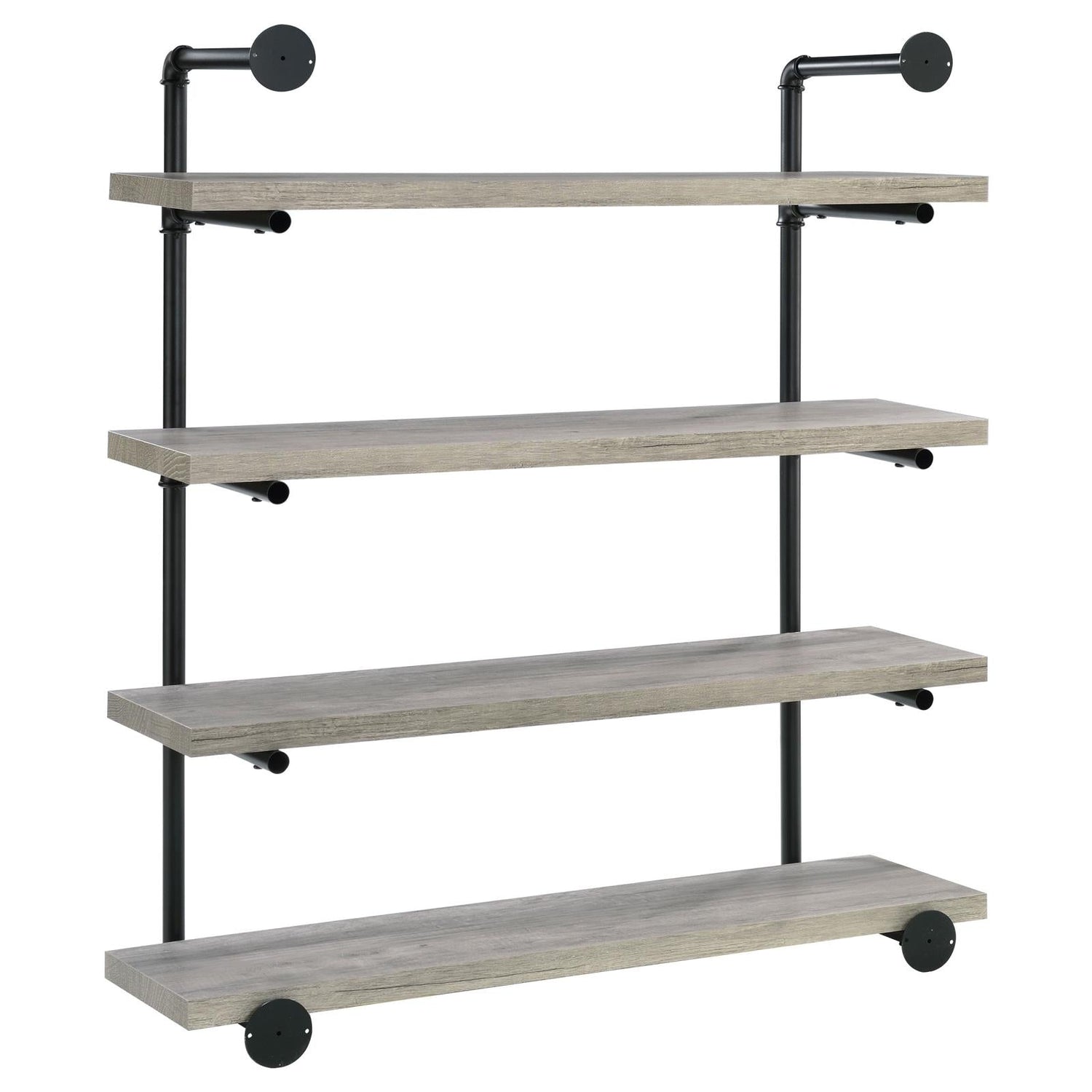 Elmcrest 40-inch Wall Shelf Black/Gray Driftwood - 804427 - Bien Home Furniture & Electronics