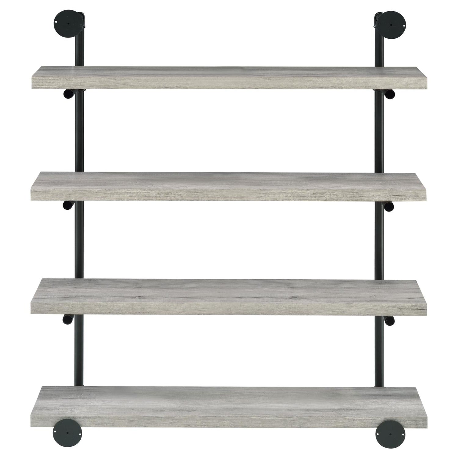 Elmcrest 40-inch Wall Shelf Black/Gray Driftwood - 804427 - Bien Home Furniture & Electronics
