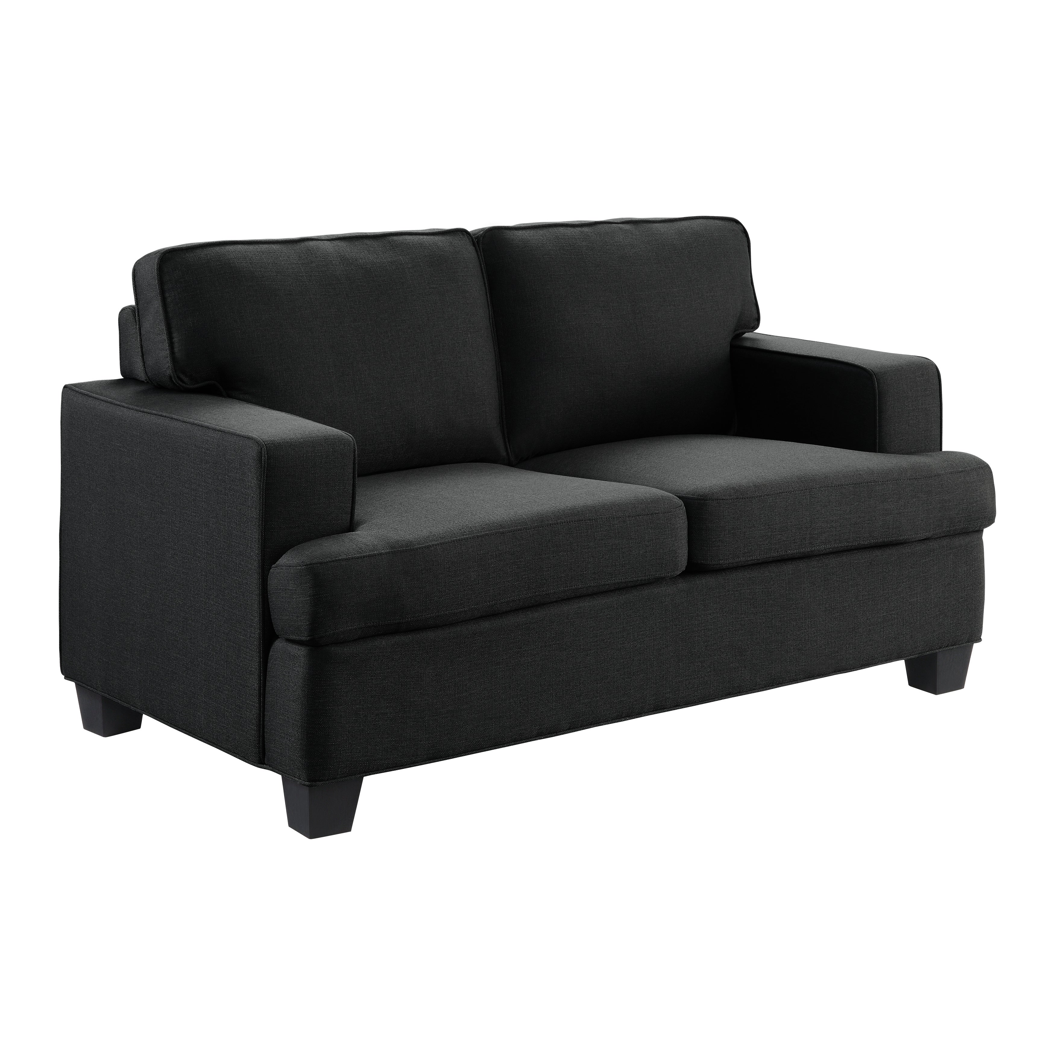 Elmont Black Loveseat - 9327BK-2 - Bien Home Furniture & Electronics