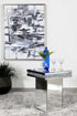 Elora Mirror Pedestal Square Top Accent Table - 936137 - Bien Home Furniture & Electronics