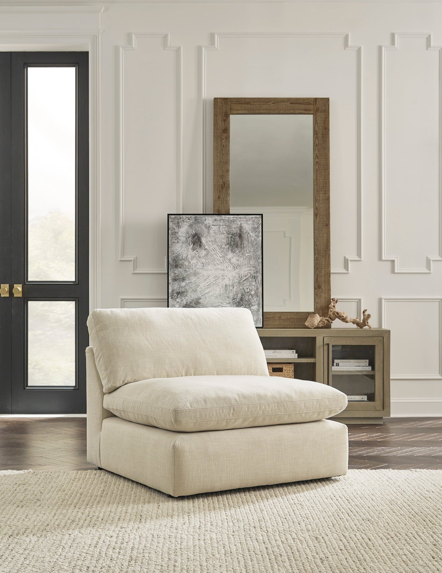 Elyza Linen 10-Piece LAF Chaise Sectional - SET | 1000616 | 1000665 | 1000677 | 1000677 | 1000646 | 1000646 | 1000646 | 1000646 | 1000646 | 1000646 - Bien Home Furniture & Electronics